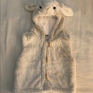 Faux fur bunny vest